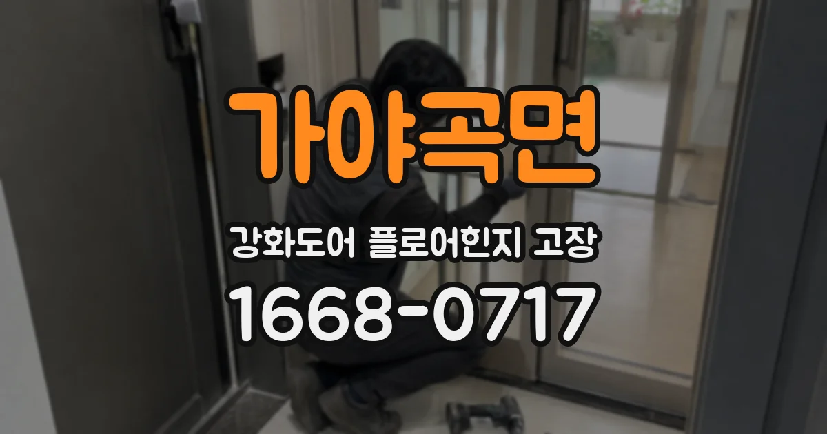 가야곡면 강화도어 플로어힌지 고장