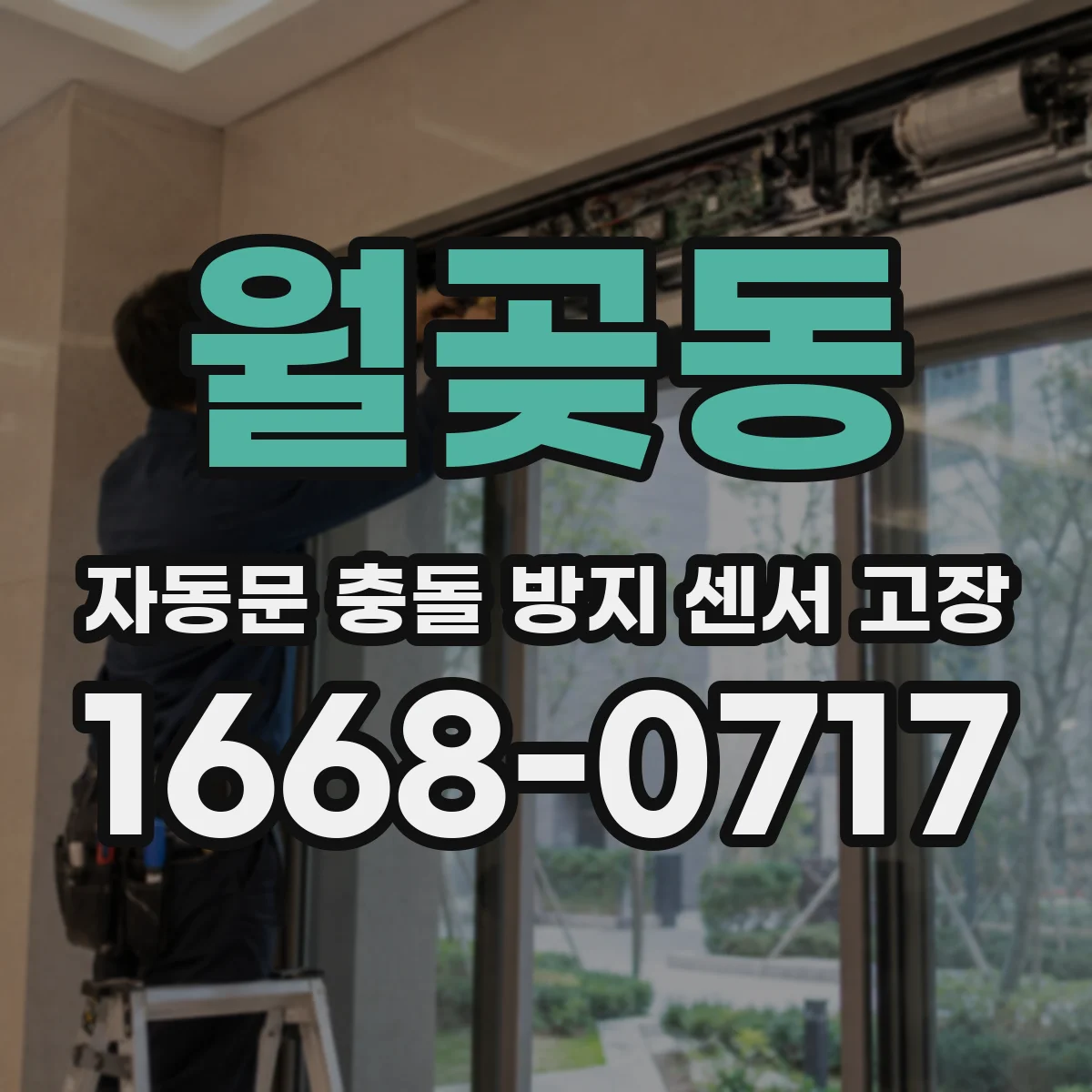 월곶동 자동문 충돌 방지 센서 고장