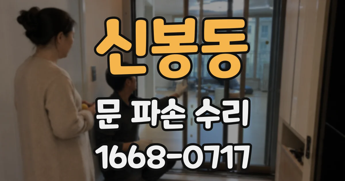 신봉동 문 파손 수리