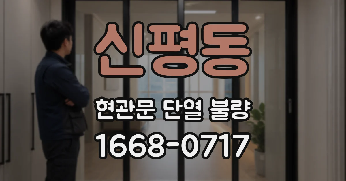 신평동 현관문 단열 불량