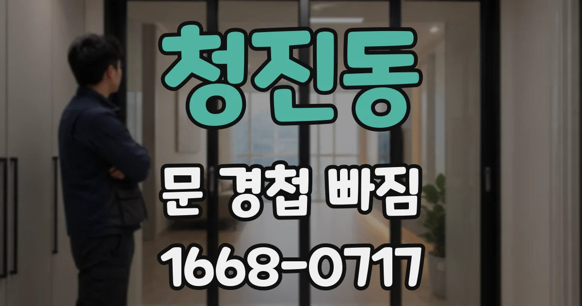 청진동 문 경첩 빠짐