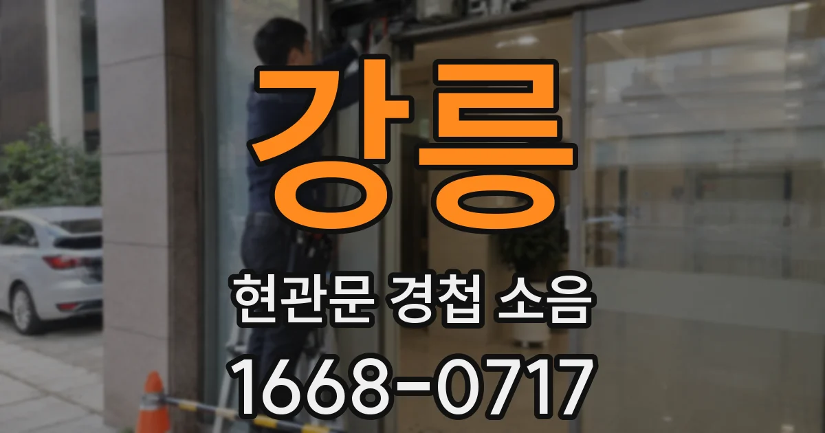 강릉 현관문 경첩 소음