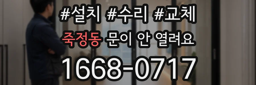 죽정동 문이 안 열려요