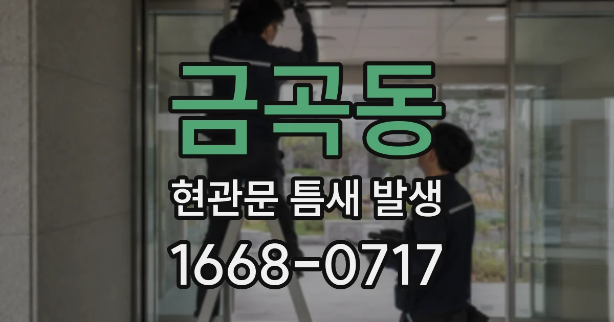 금곡동 현관문 틈새 발생