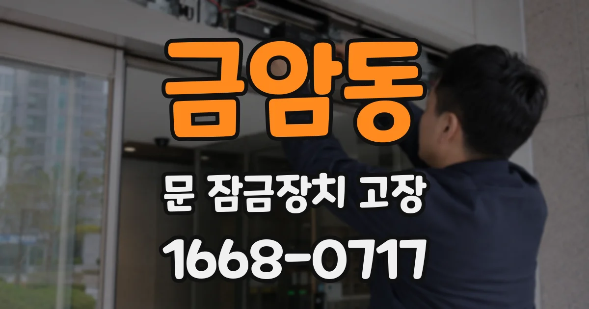 금암동 문 잠금장치 고장