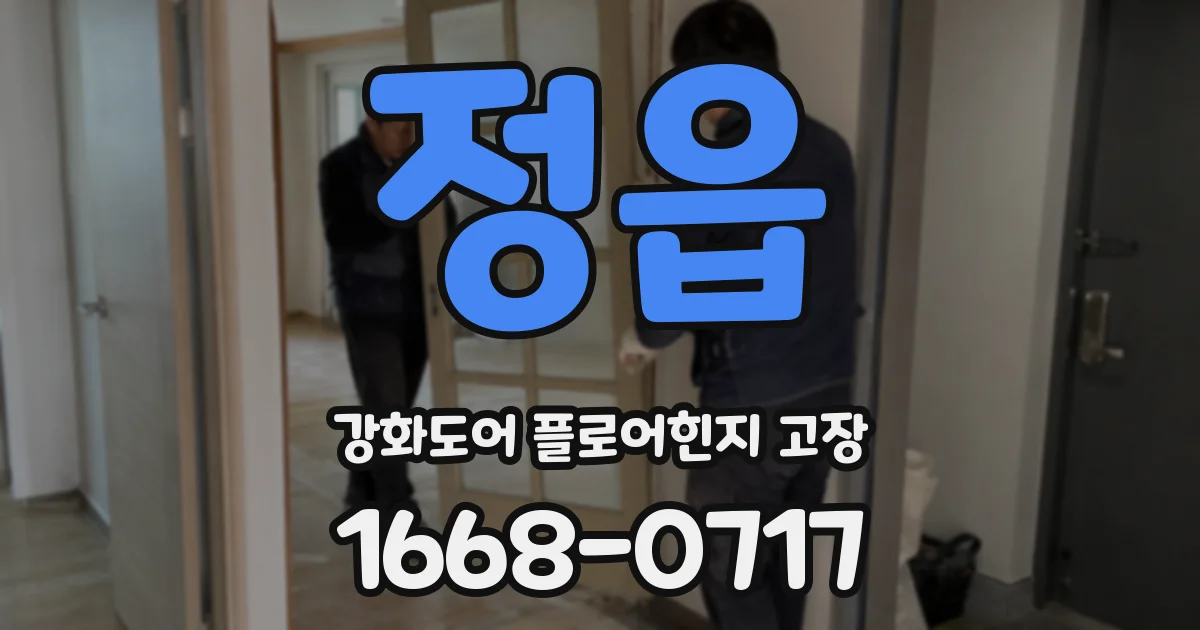 정읍 강화도어 플로어힌지 고장