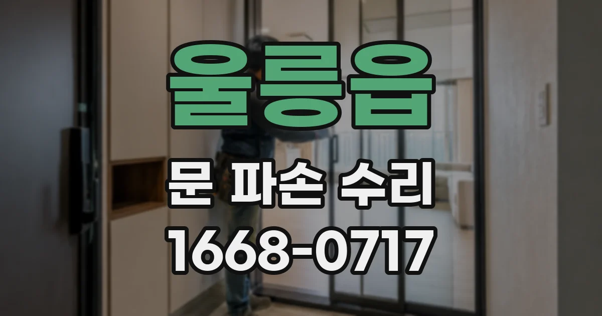 울릉읍 문 파손 수리