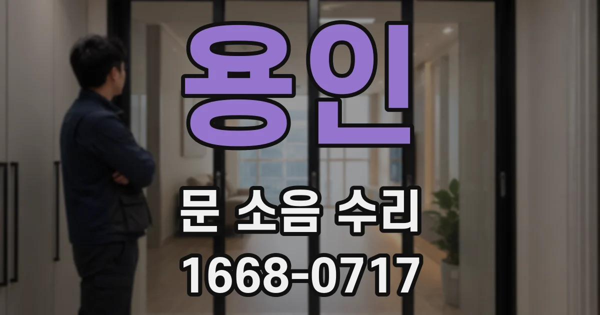 용인 문 소음 수리