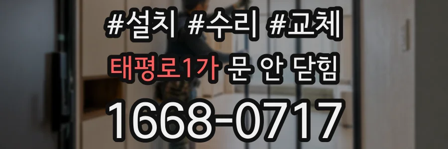 태평로1가 문 안 닫힘