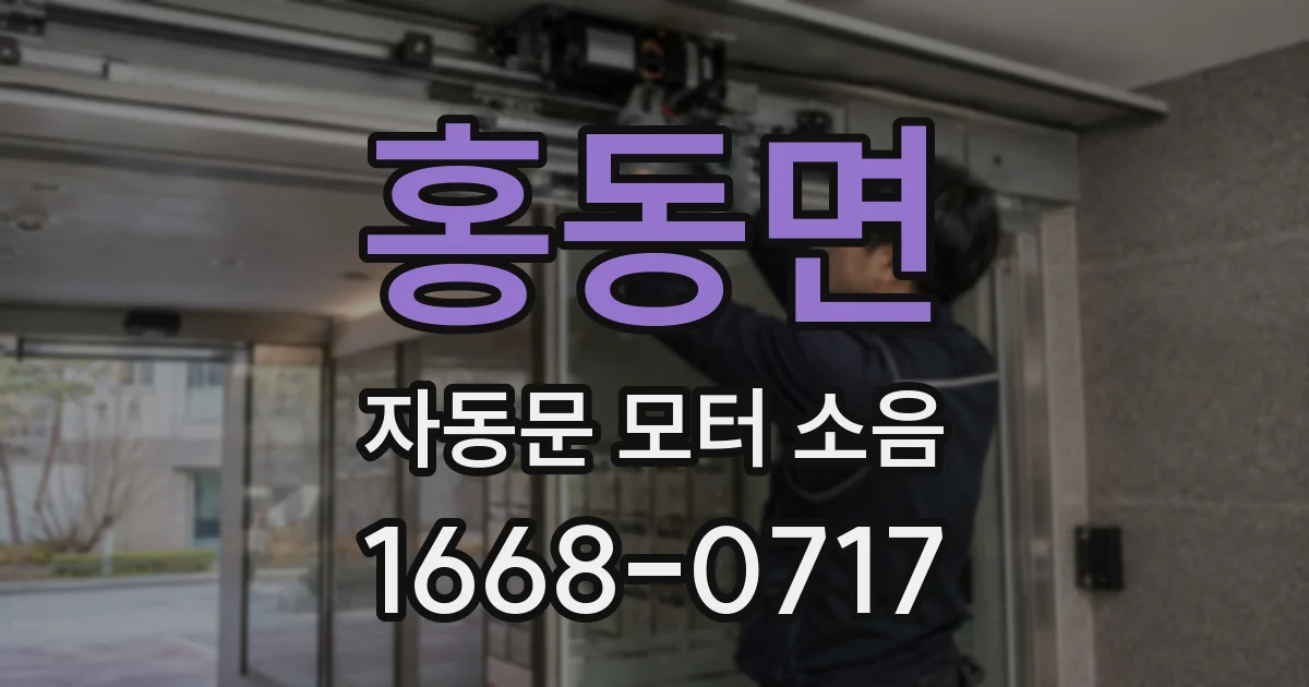 홍동면 자동문 모터 소음