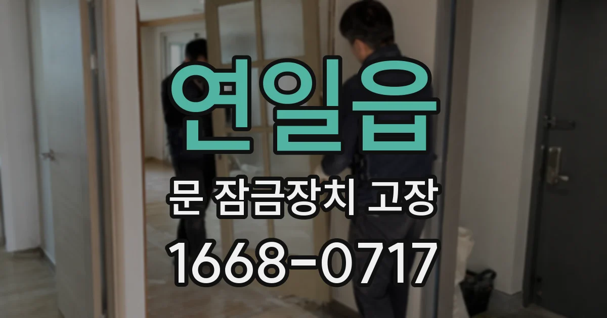 연일읍 문 잠금장치 고장