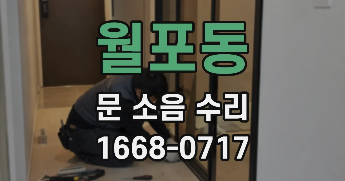 월포동 문 소음 수리