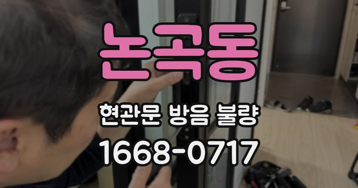 논곡동 현관문 방음 불량