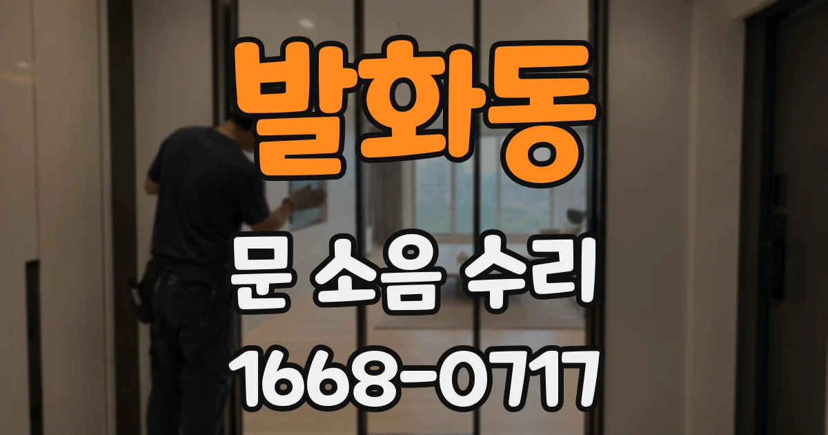 발화동 문 소음 수리
