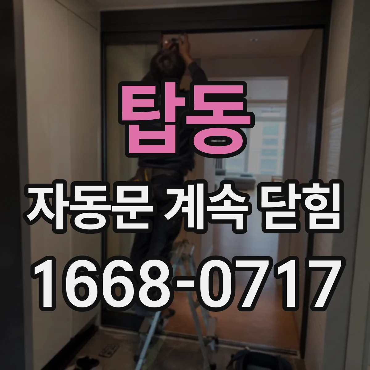 탑동 자동문 계속 닫힘