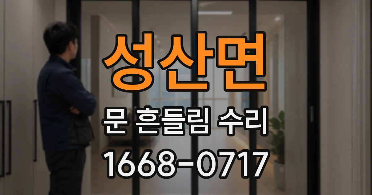 성산면 문 흔들림 수리