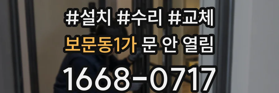 보문동1가 문 안 열림
