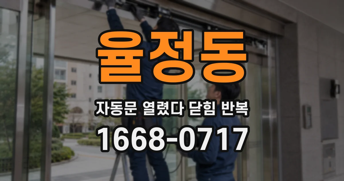 율정동 자동문 열렸다 닫힘 반복 현상은 문이 열리자마자 다시 닫히거나, 한 번 멈춘 뒤 재가동되며 반복되는 경우가 많습니다.