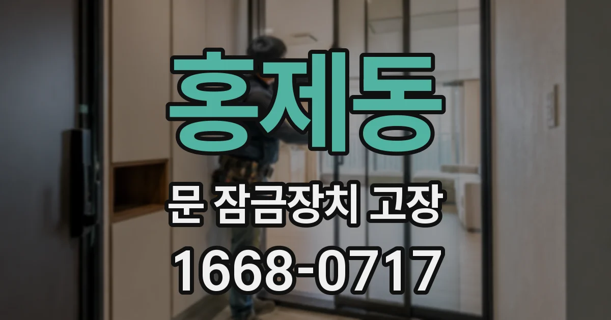홍제동 문 잠금장치 고장
