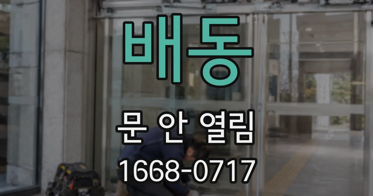 배동 문 안 열림