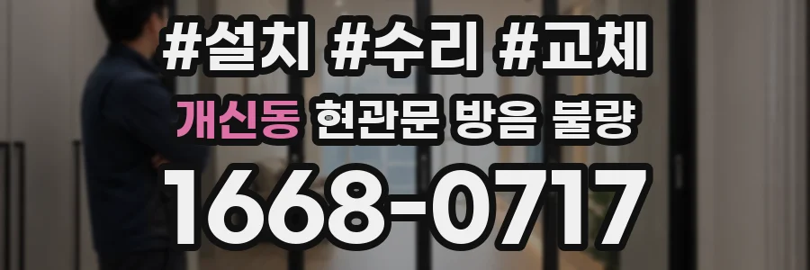 개신동 현관문 방음 불량