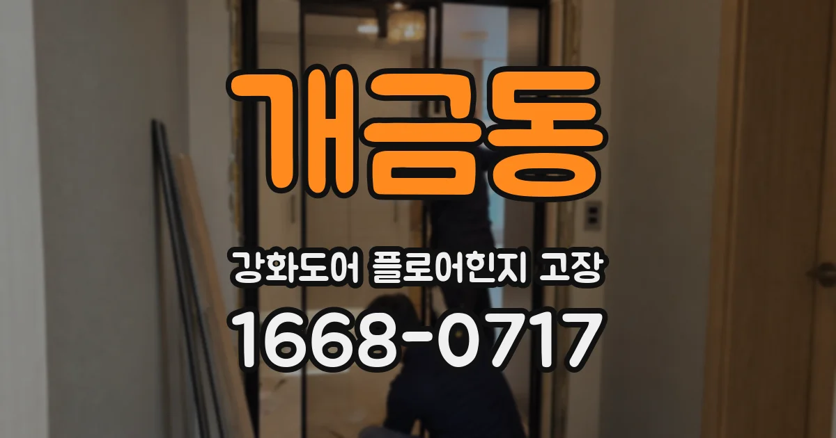 개금동 강화도어 플로어힌지 고장