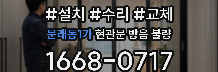 문래동1가 현관문 방음 불량