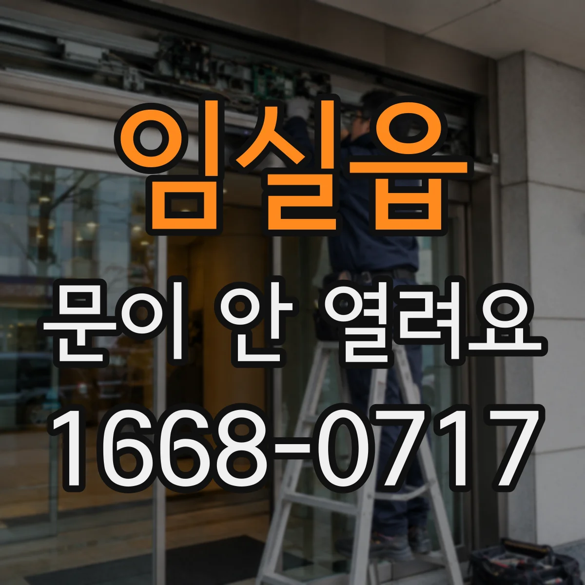 임실읍 문이 안 열려요