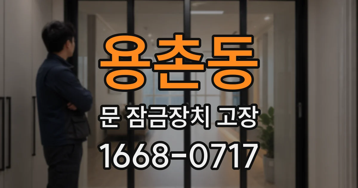 용촌동 문 잠금장치 고장