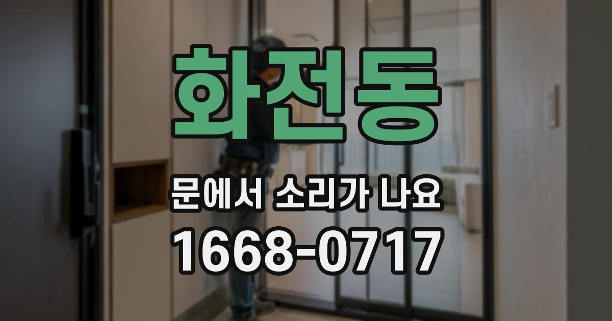 화전동 문에서 소리가 나요