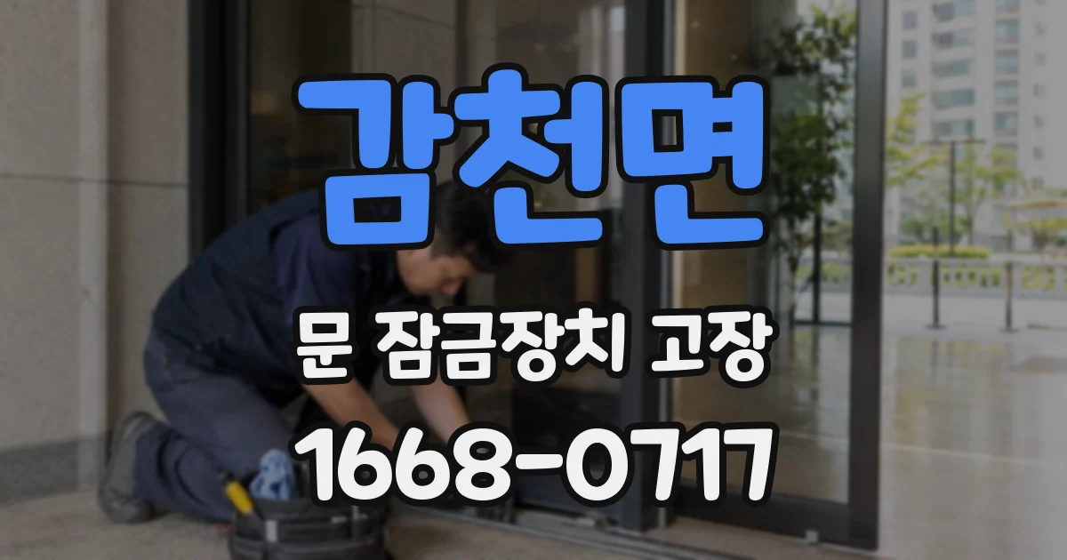 감천면 문 잠금장치 고장