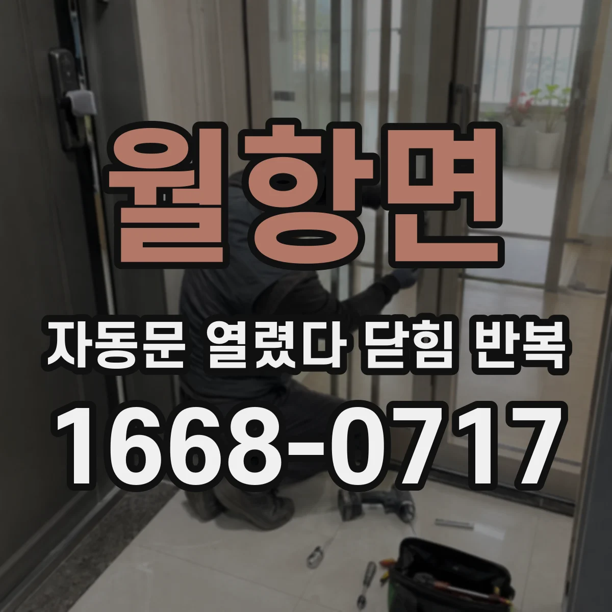 월항면 자동문 열렸다 닫힘 반복