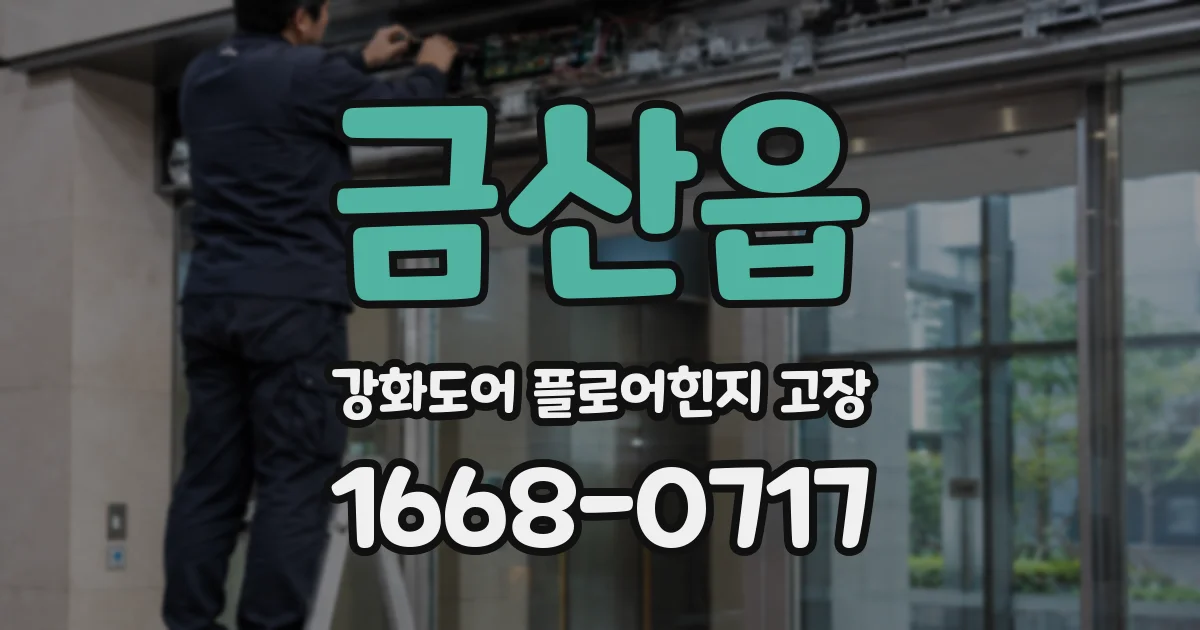 금산읍 강화도어 플로어힌지 고장