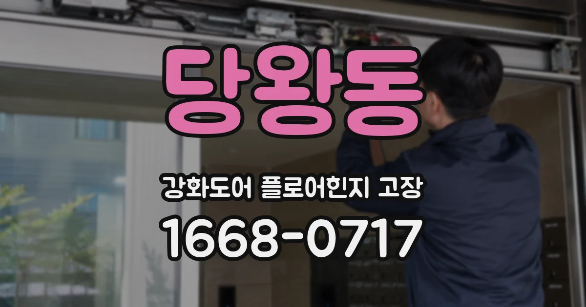 당왕동 강화도어 플로어힌지 고장