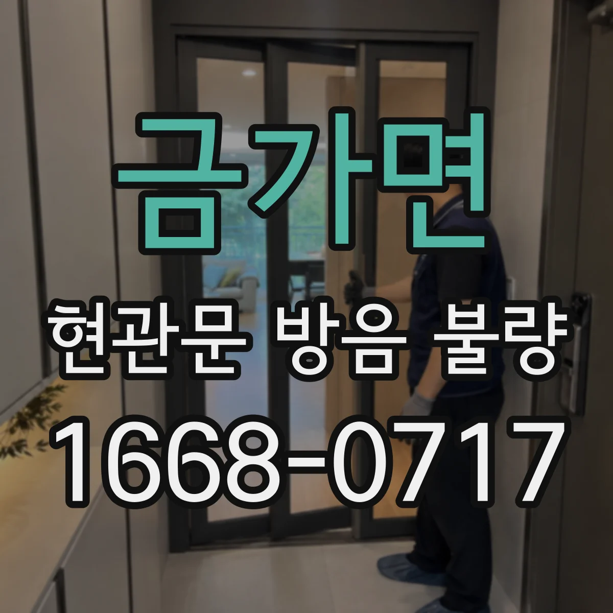 금가면 현관문 방음 불량
