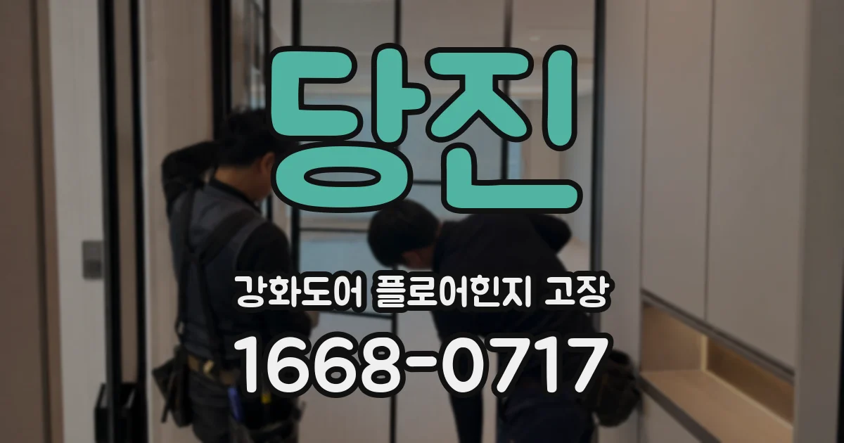 당진 강화도어 플로어힌지 고장