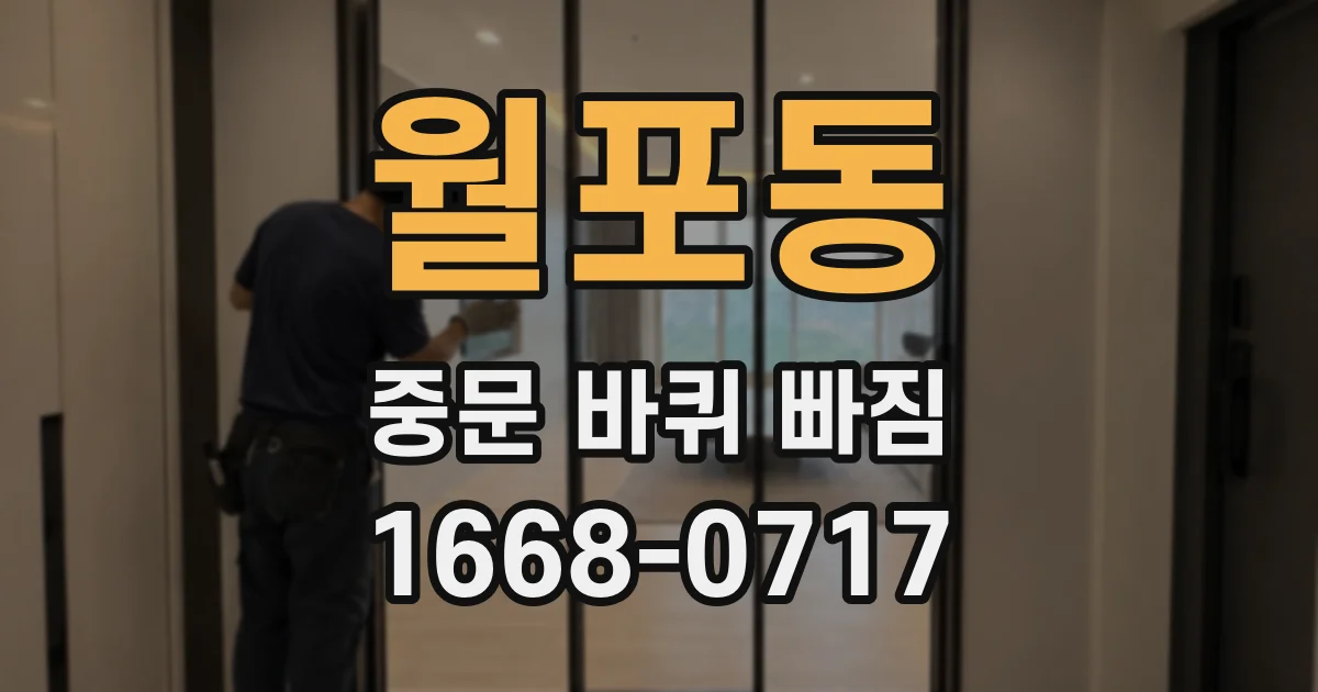 월포동 중문 바퀴 빠짐