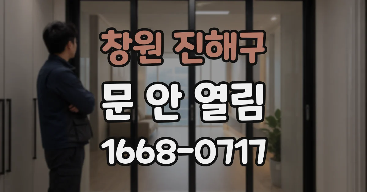 창원 진해구 문 안 열림