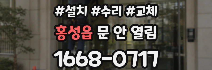 홍성읍 문 안 열림