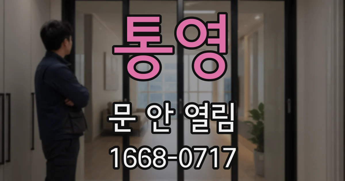 통영 문 안 열림