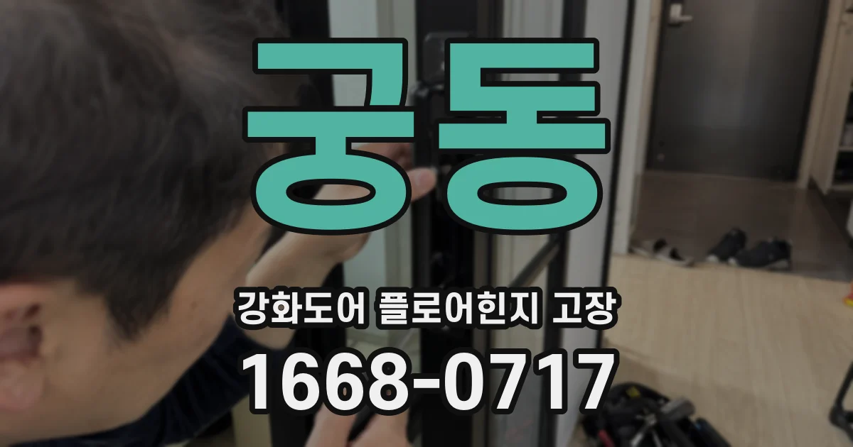 궁동 강화도어 플로어힌지 고장
