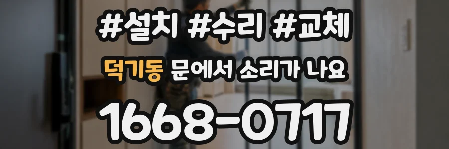 덕기동 문에서 소리가 나요