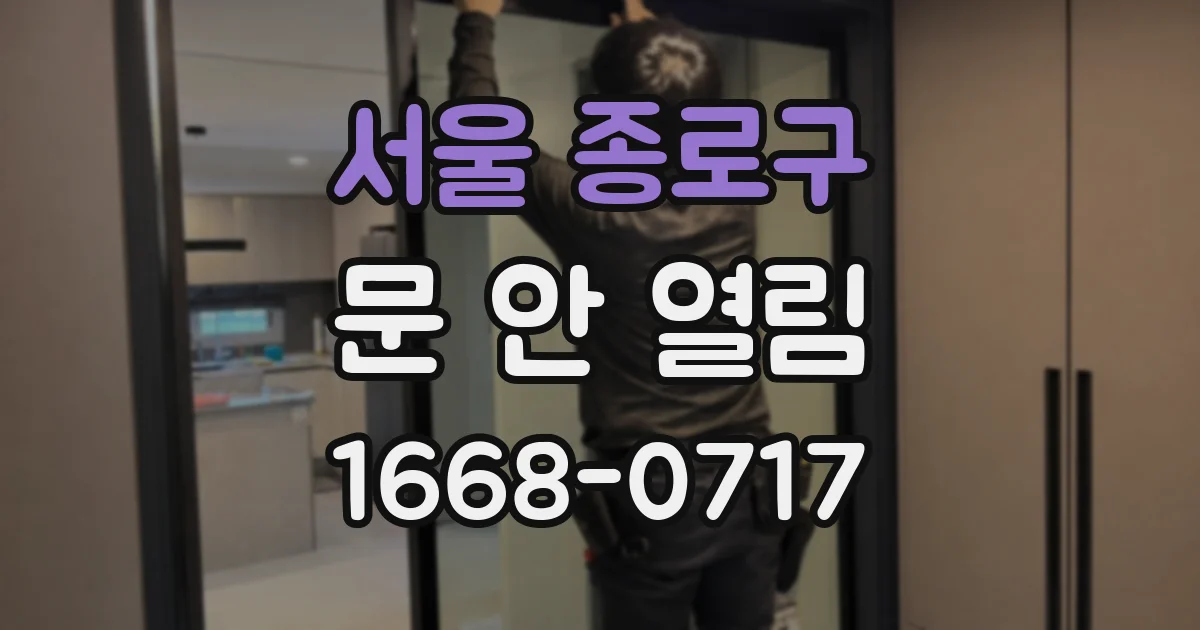 서울 종로구 문 안 열림
