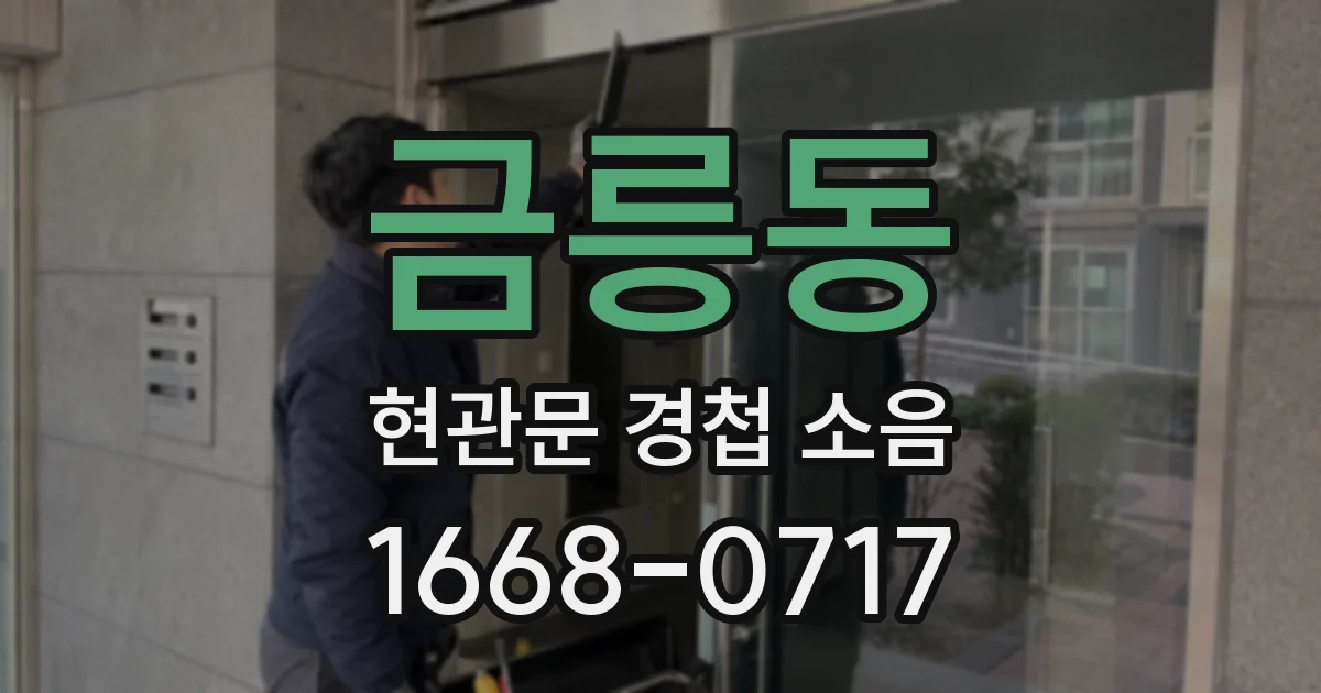 금릉동 현관문 경첩 소음