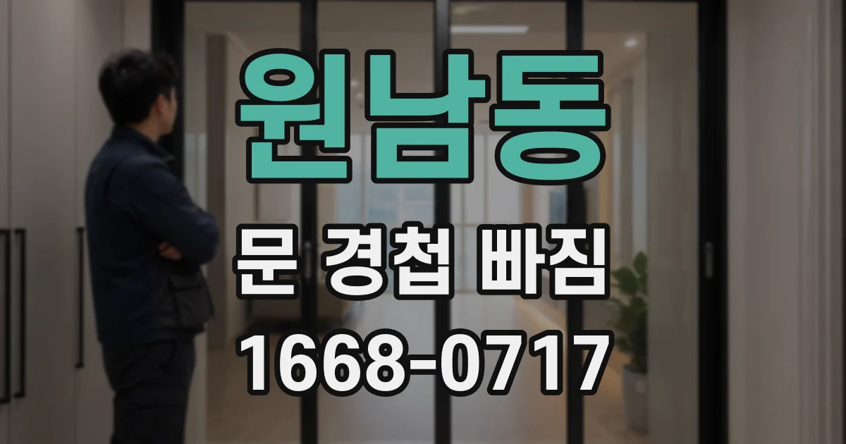 원남동 문 경첩 빠짐