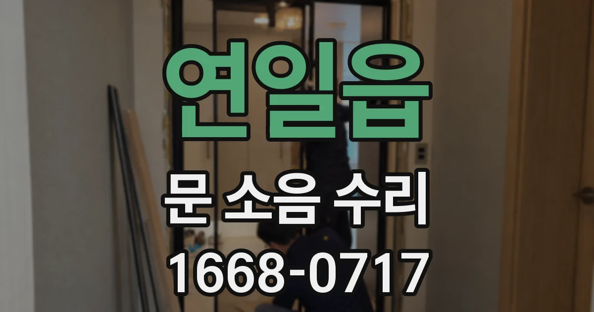 연일읍 문 소음 수리