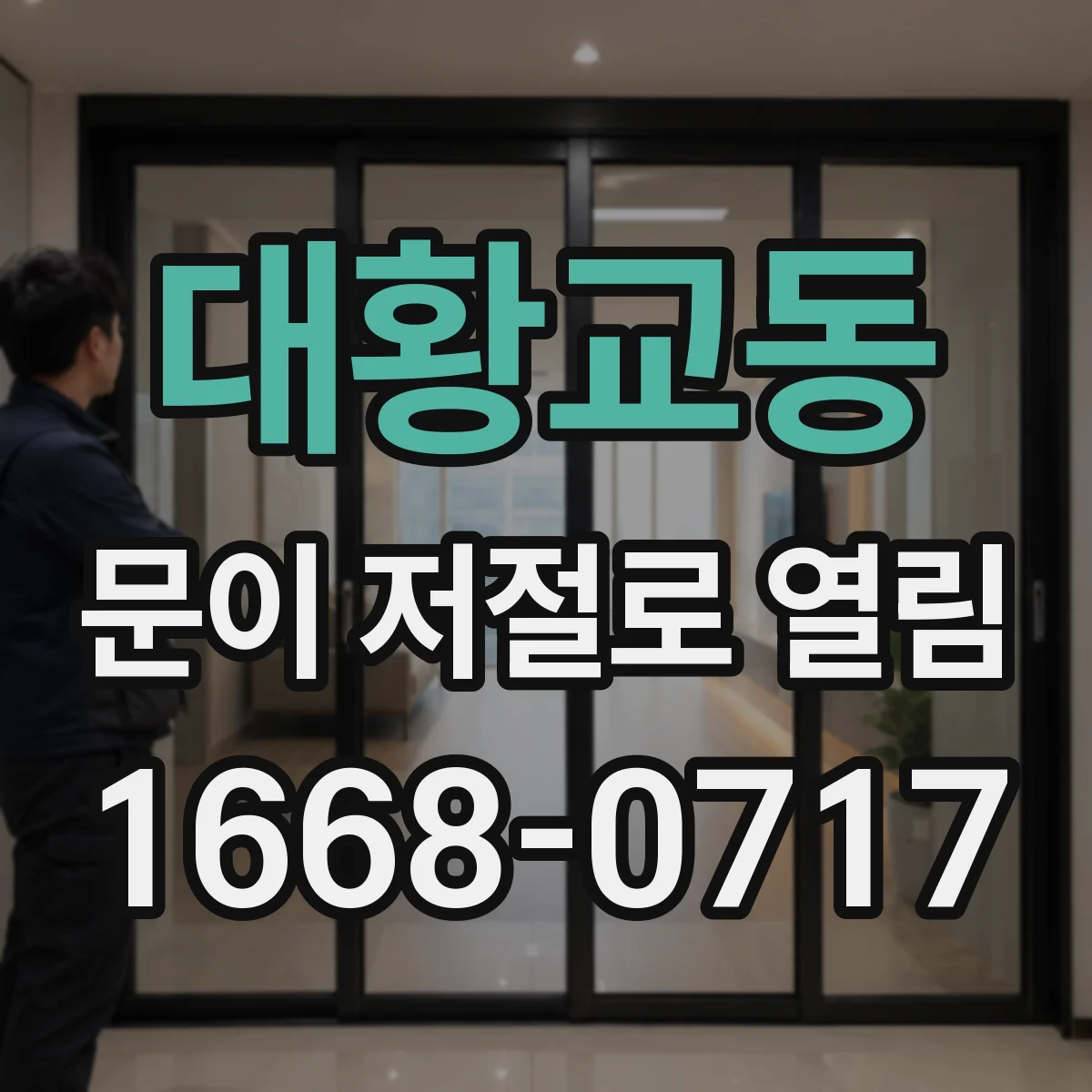 대황교동 문이 저절로 열림