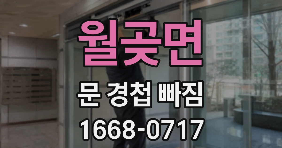 월곶면 문 경첩 빠짐