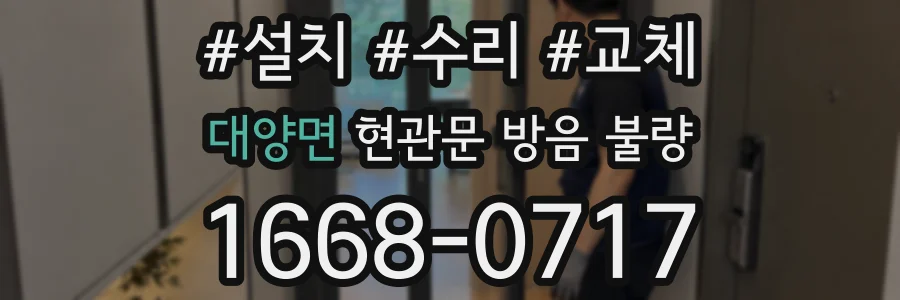 대양면 현관문 방음 불량