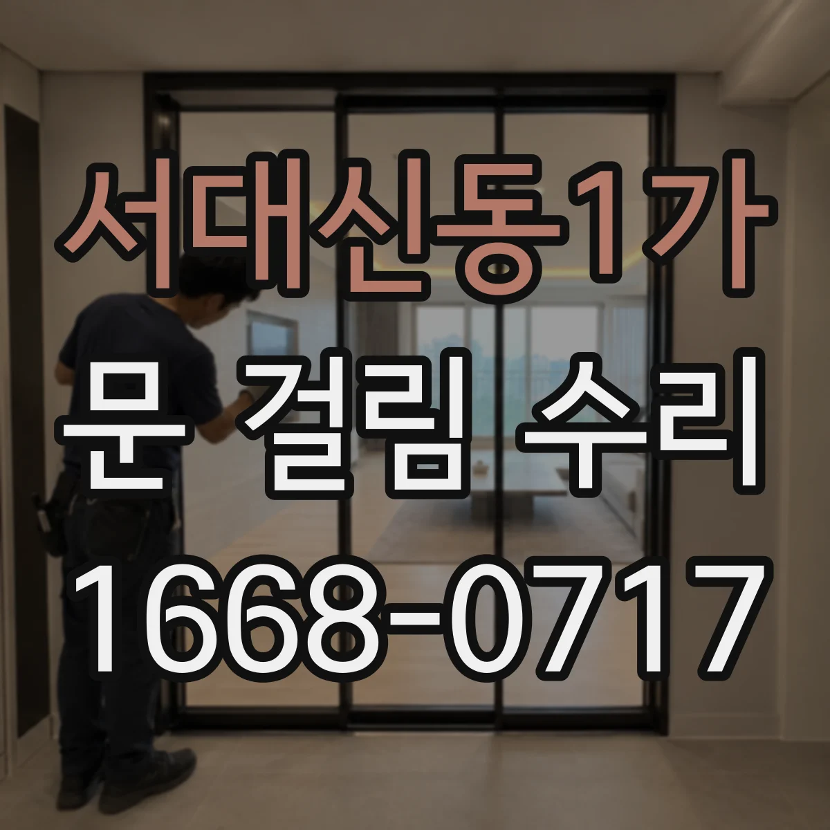서대신동1가 문 걸림 수리